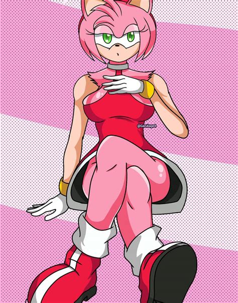 amy thicc|This is my most recent Amy Rose fan art. What do ya .